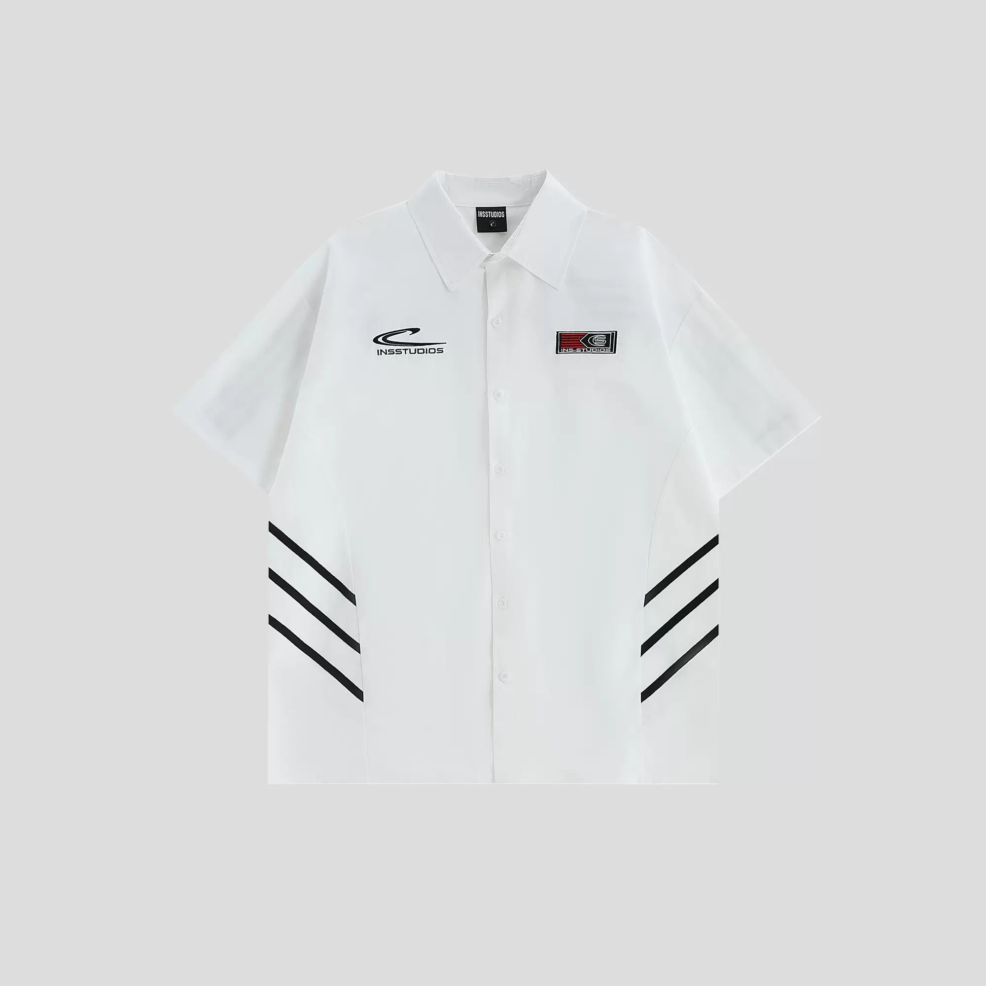 Three-Bar Stitched Racing Style Shirt IN7048