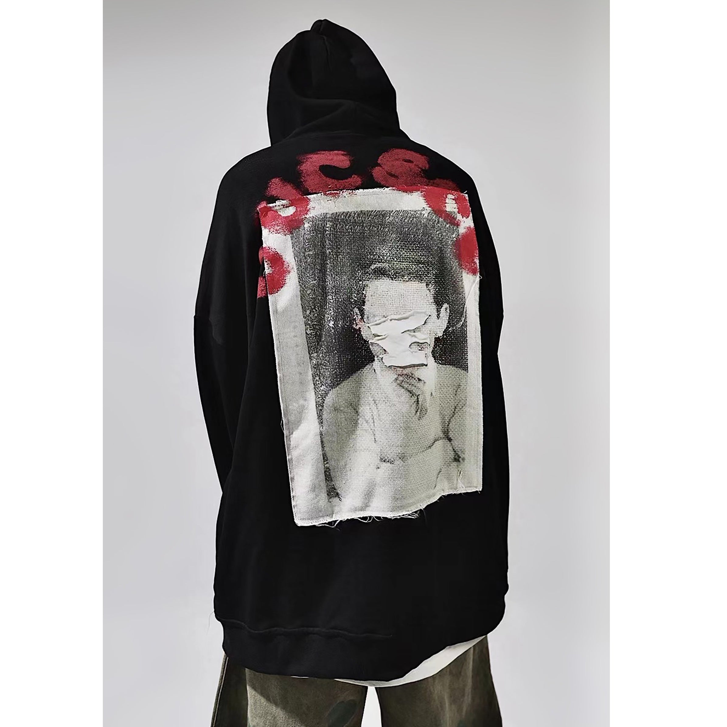 Oversize Street Back Patch Hoodie UU7010