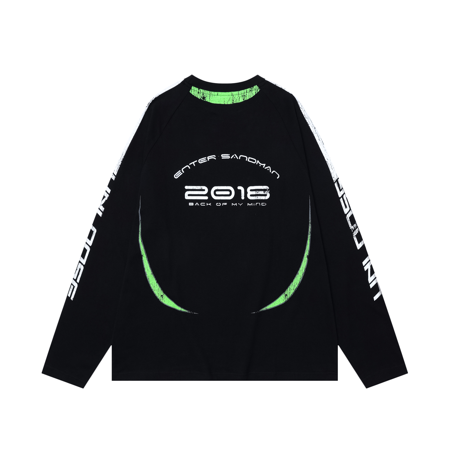 Stitching Contrasting Print Long Sleeve T-shirt EAT082