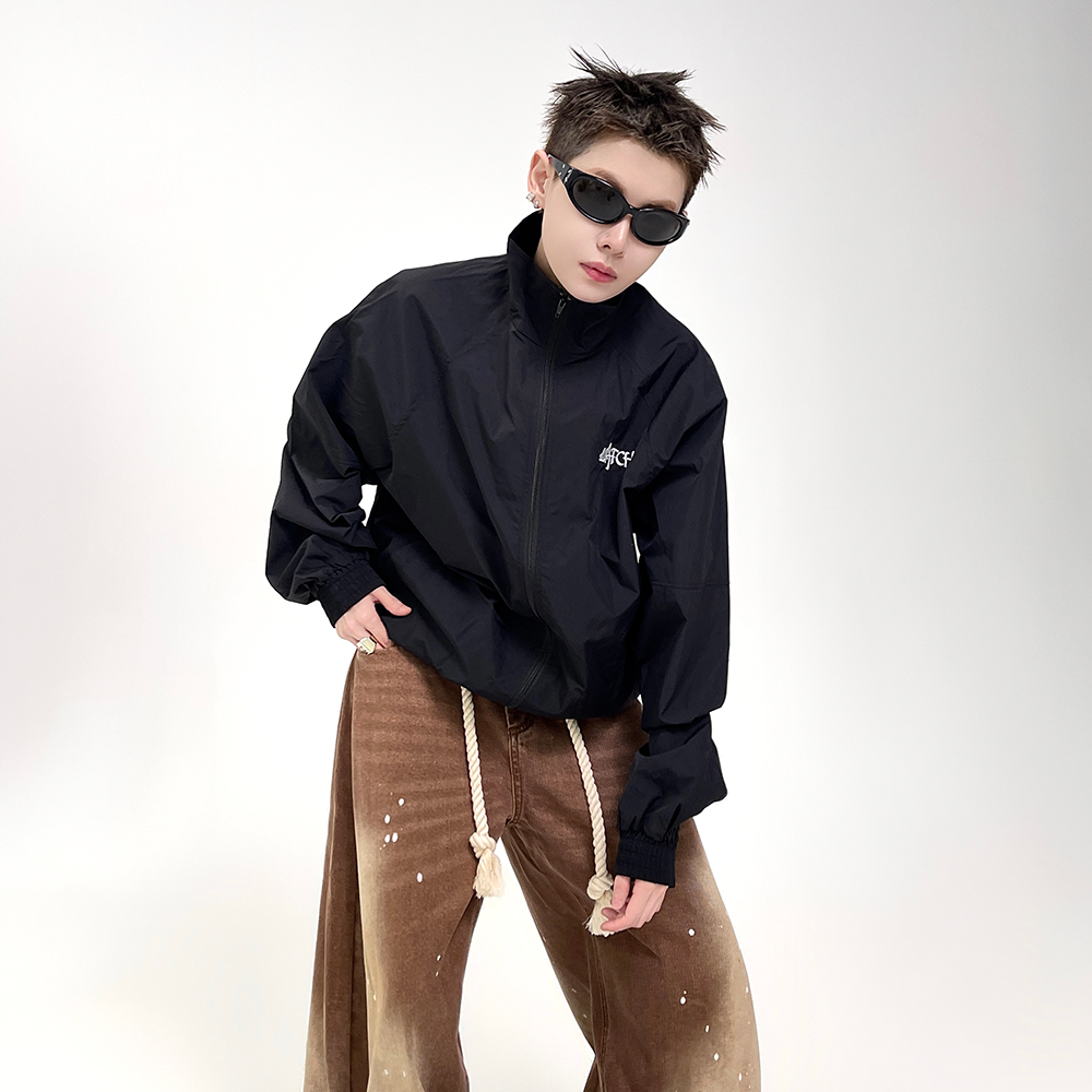 Stand Collar Zipper Light Jacket EAT079