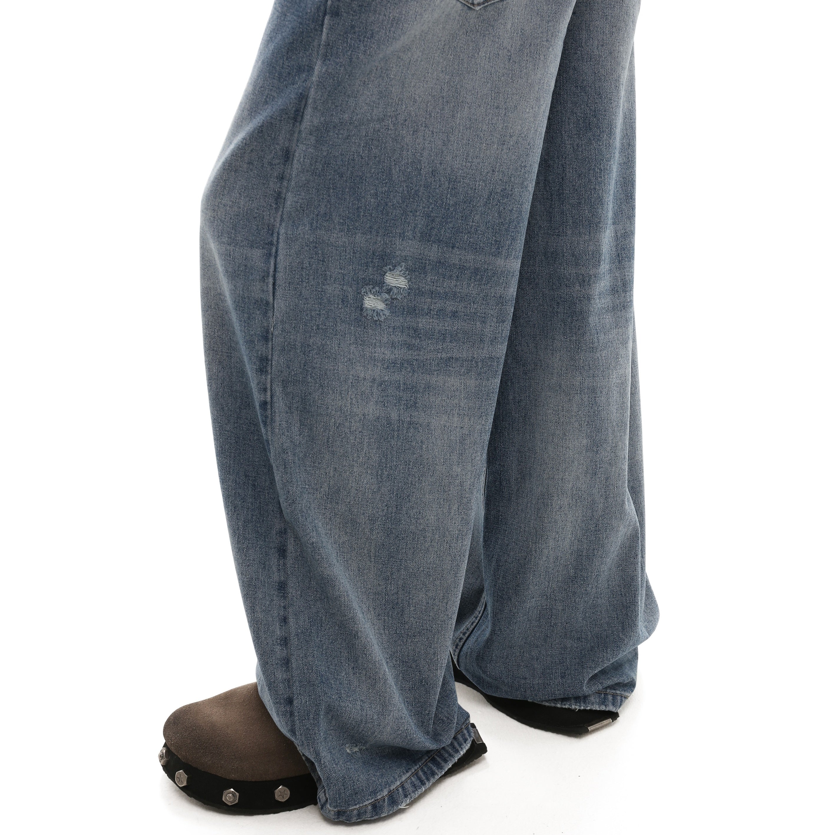 Vintage Distressed Frayed Wash Jeans GB7011
