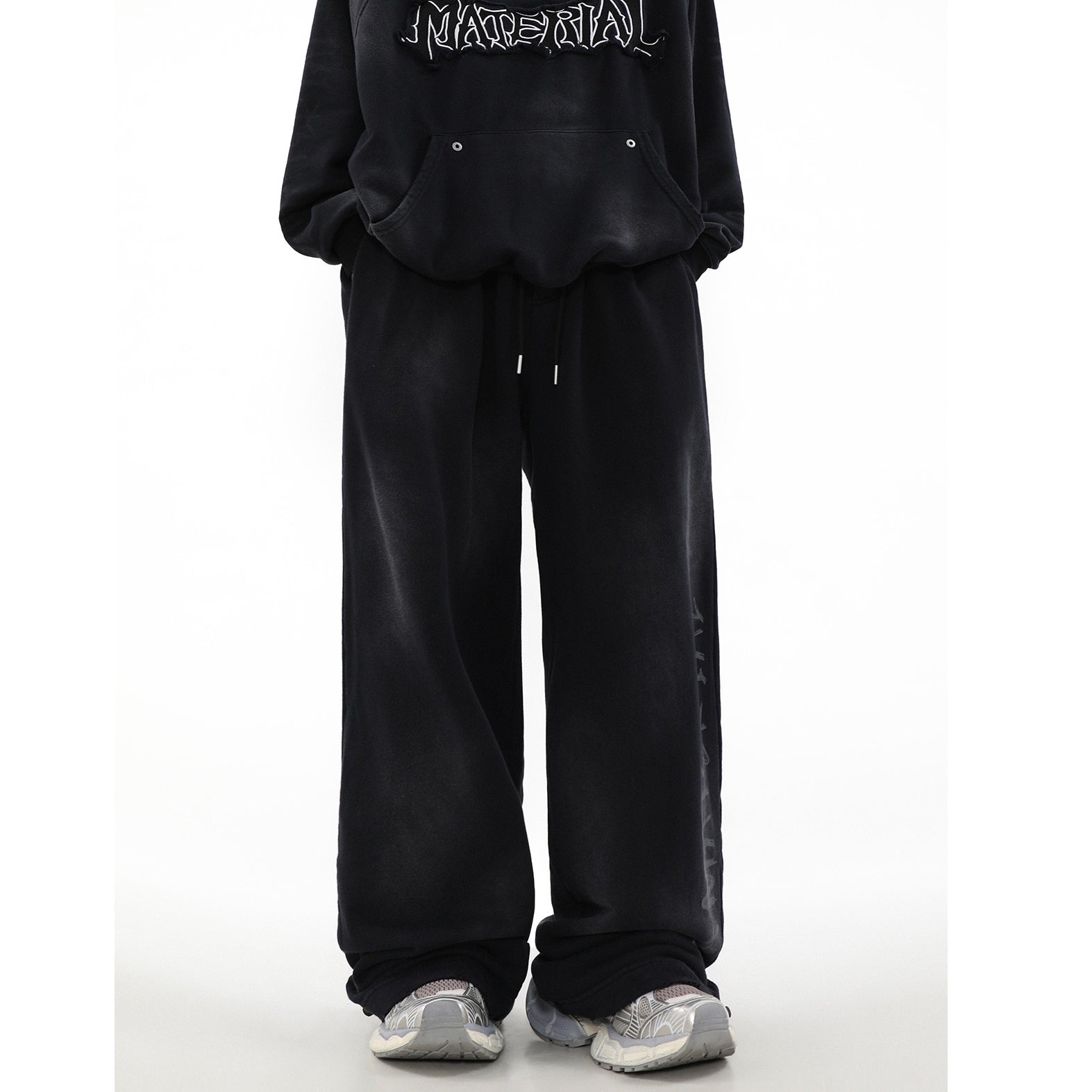 【上下別売り】Street Rubbing Dirty Graffiti Sweat Pants MR026
