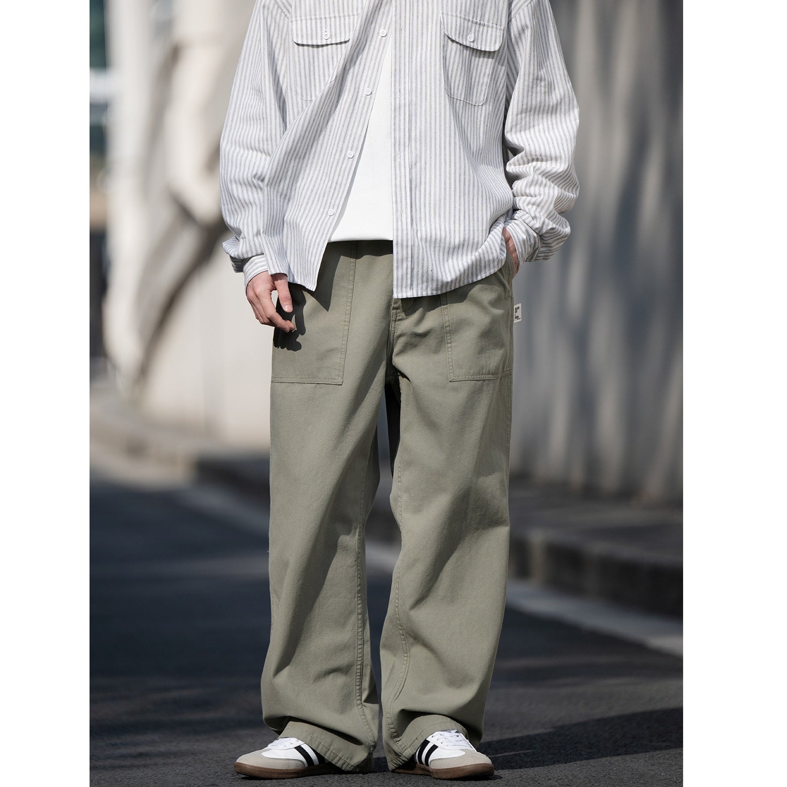 Wide Straight Baker Pants BI2028