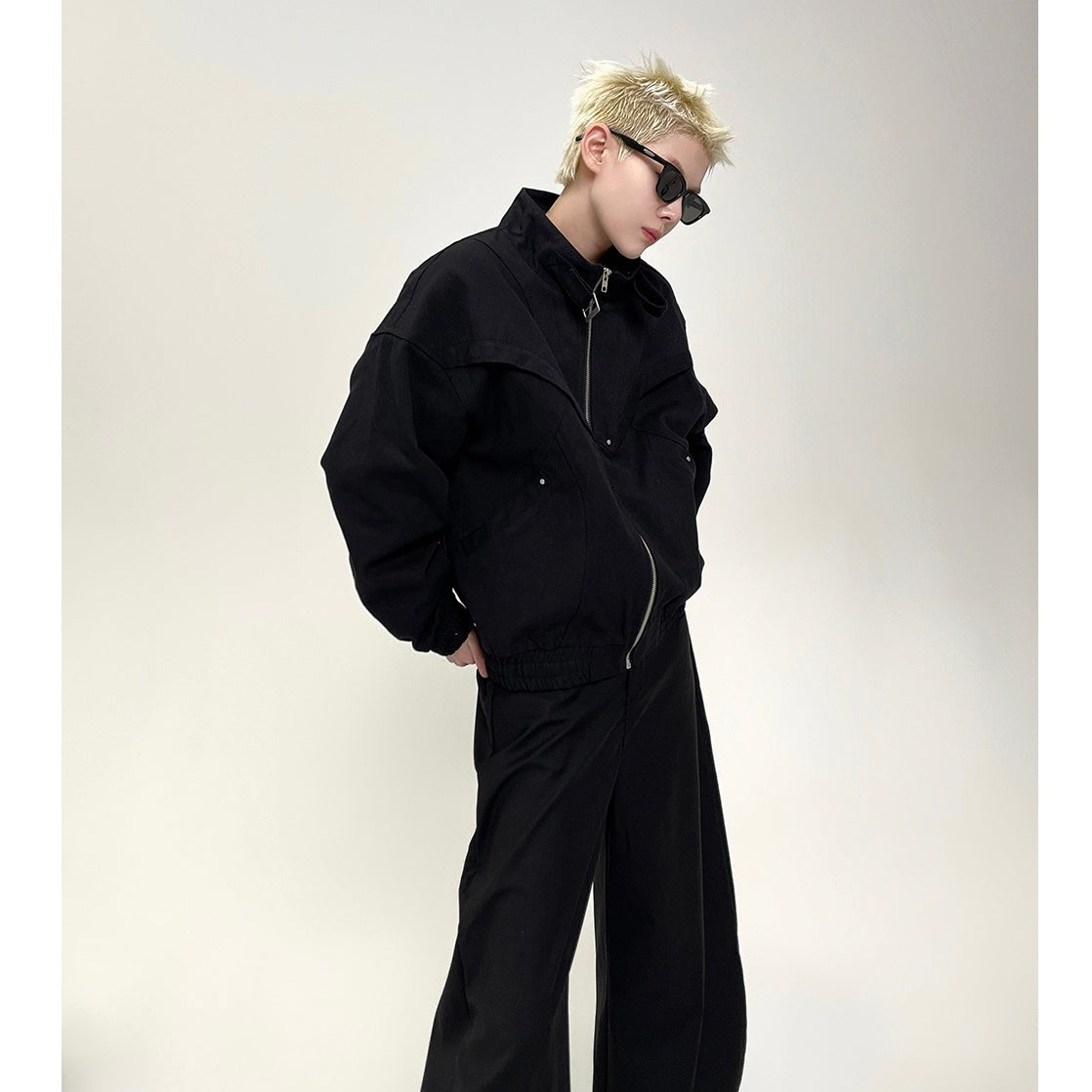 Flyer Deconstructs Design Stand Collar Jacket EAT060