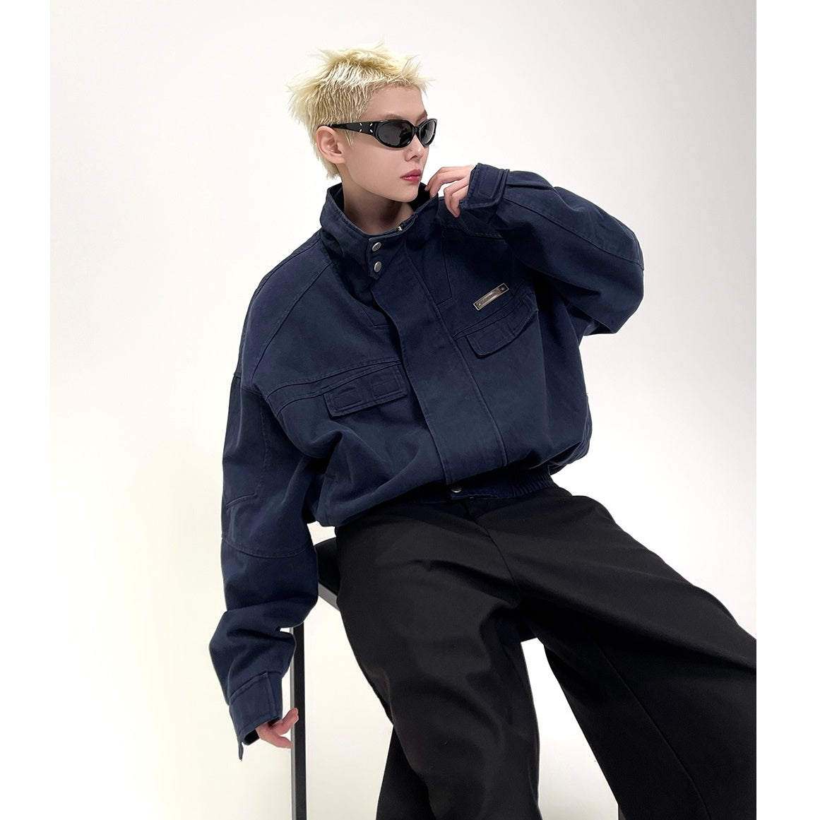 Heavy-duty Vintage Cropped Jacket EAT063