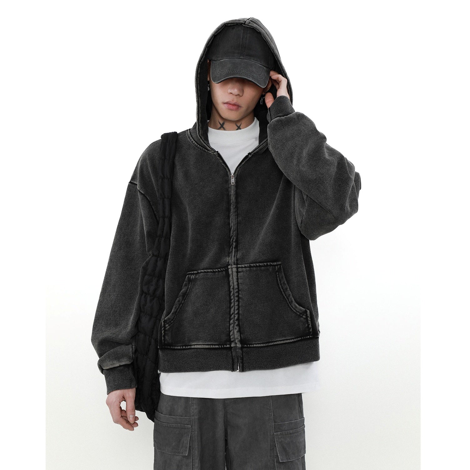 Wash Hooded Sweat Jacket MB7328