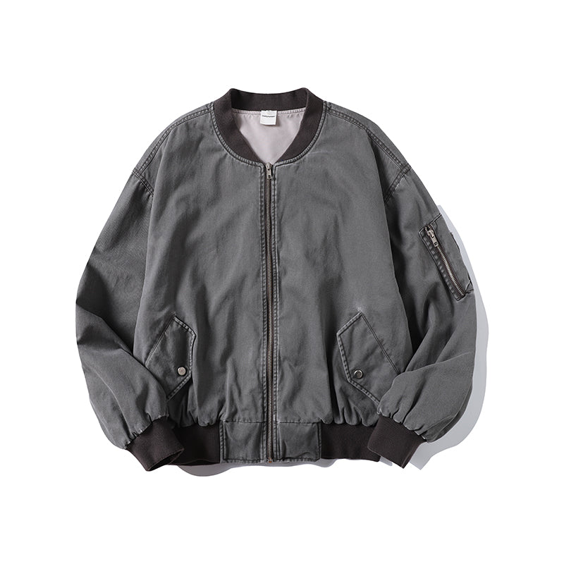 Vintage Distressed Baseball Jacket CM2003