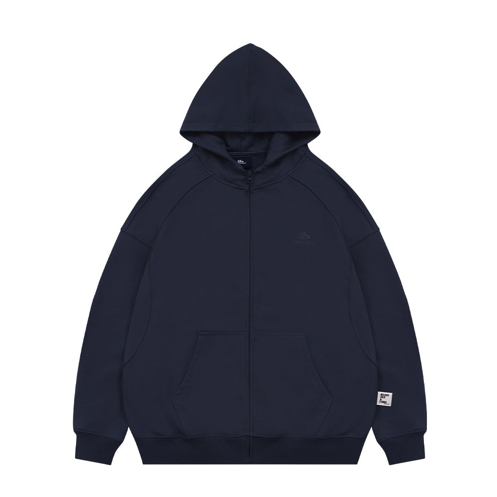 Stitching Design Dropped-shoulder Hooded Jacket BI2008