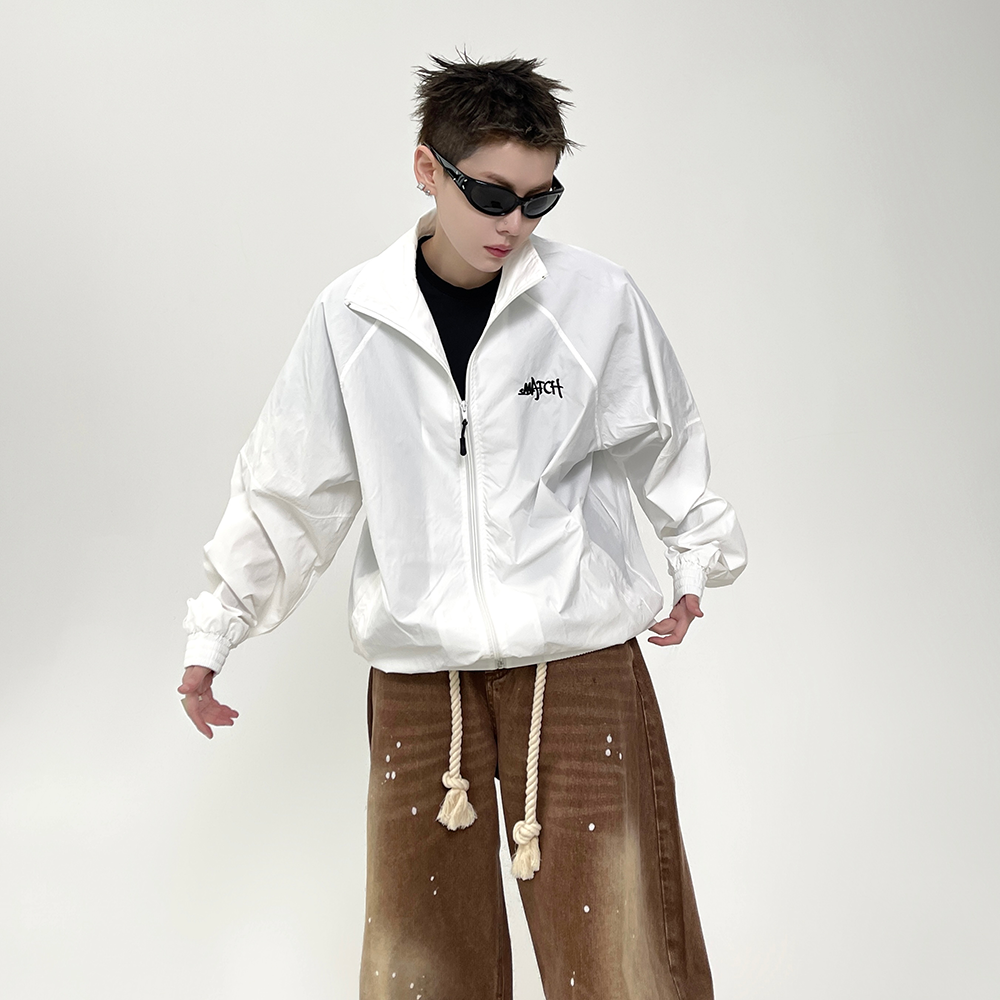 Stand Collar Zipper Light Jacket EAT079
