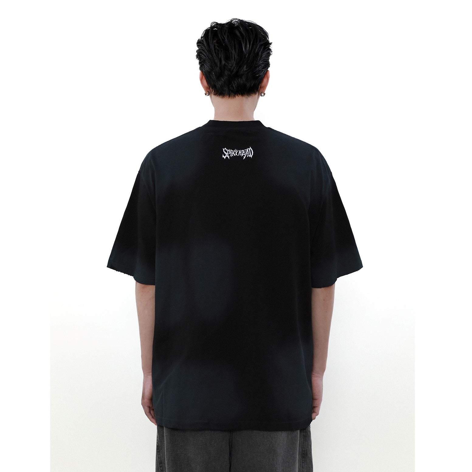 Patch Embroidery Dirty Loose T-shirt MR001