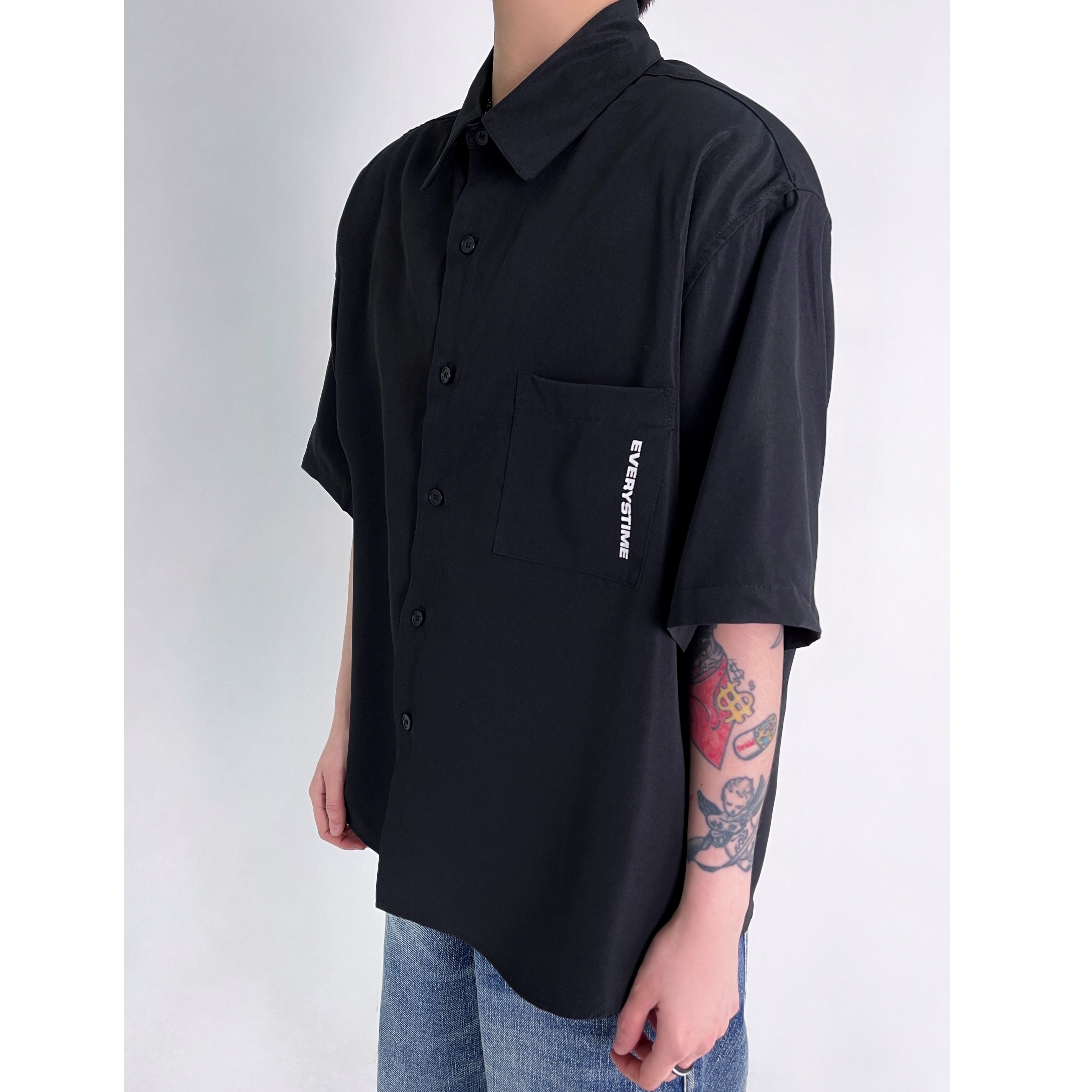 Back Letter Printing Casual Shirt EAT007