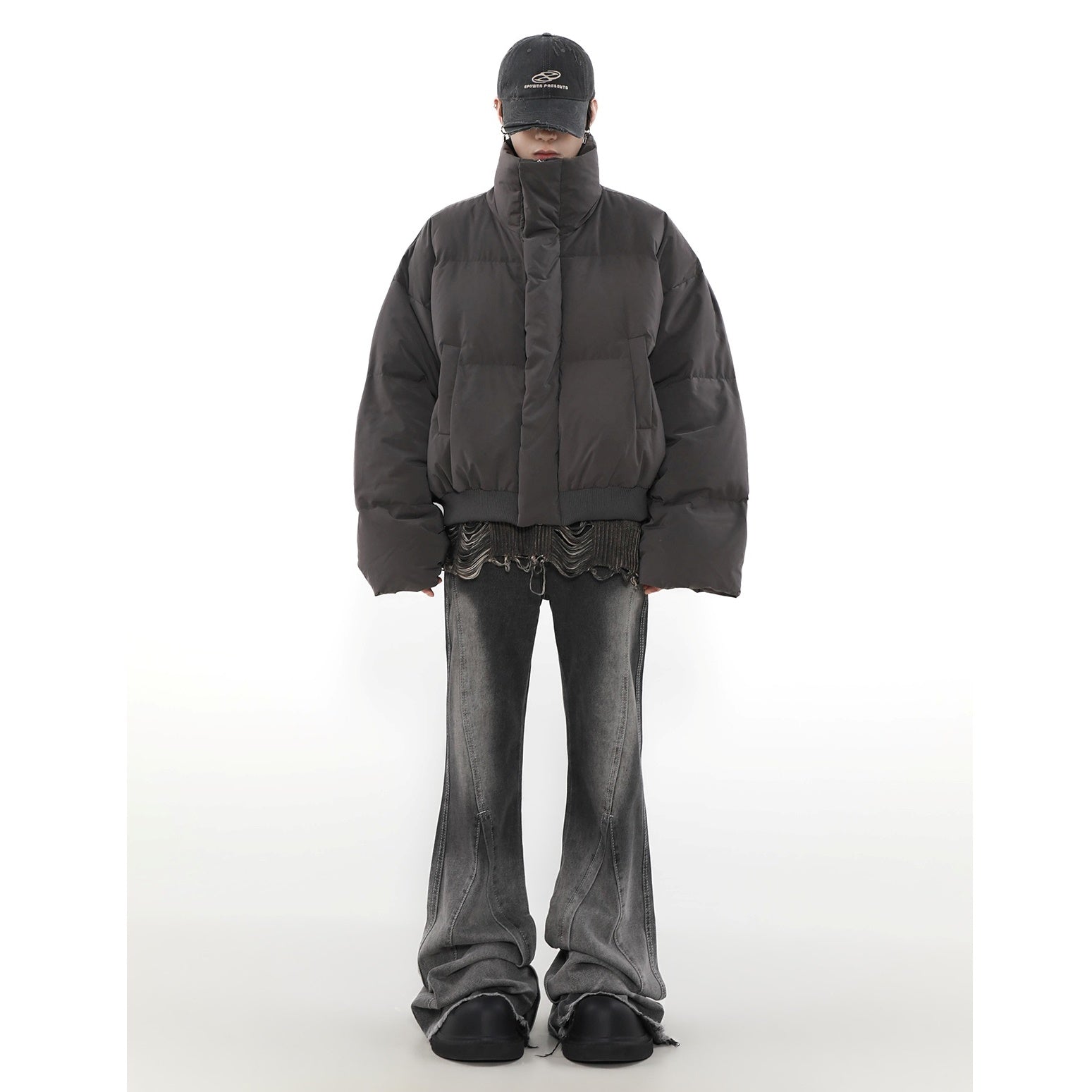 High Neck Short Down Jacket MB7265