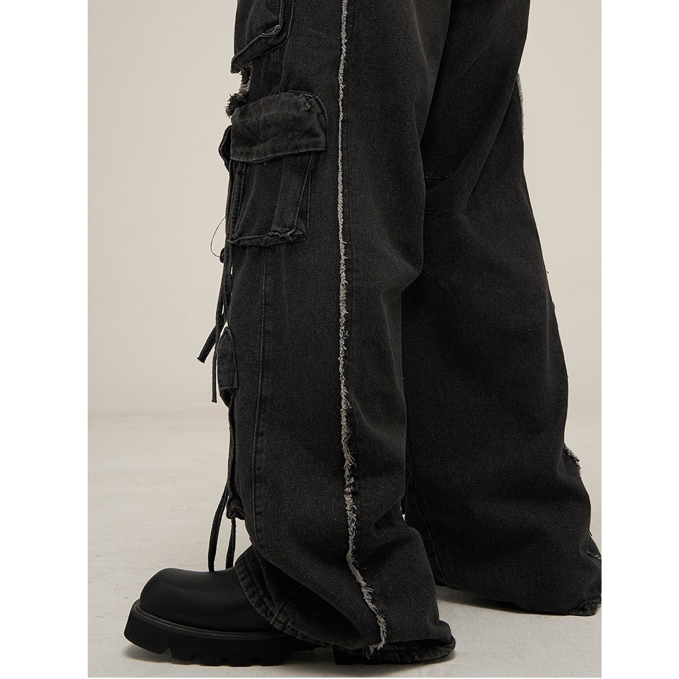 Heavy Industry Ripped Cargo Jeans MB7020