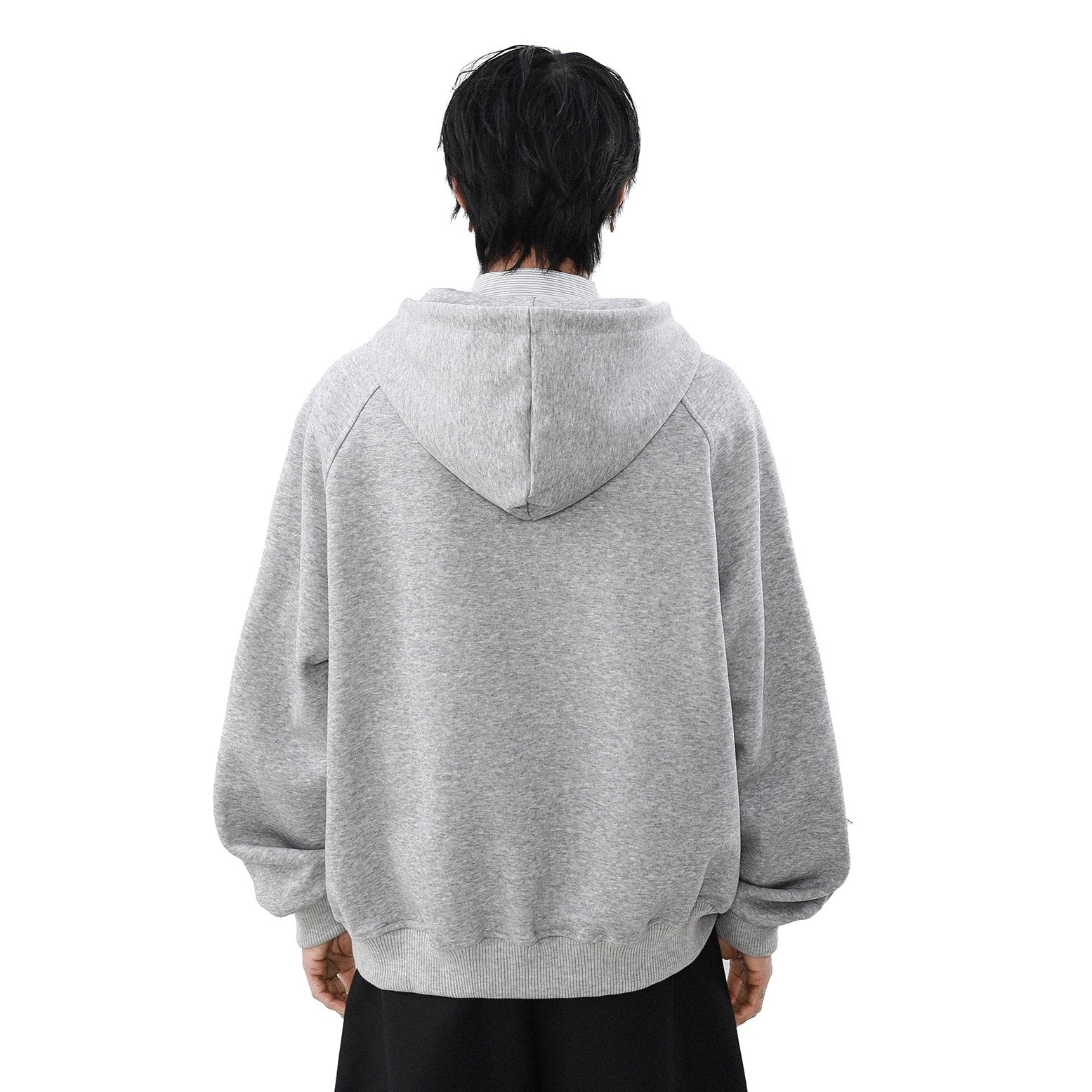 Washed Hooded Zipper Jacket MB7331