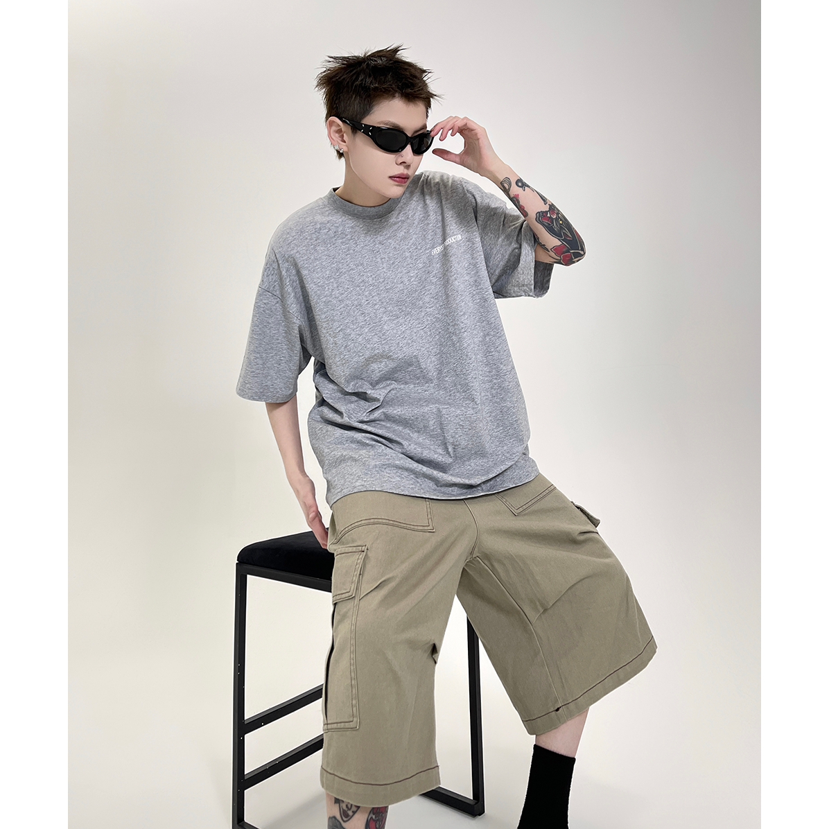 Simple Letter Print T-shirt EAT097
