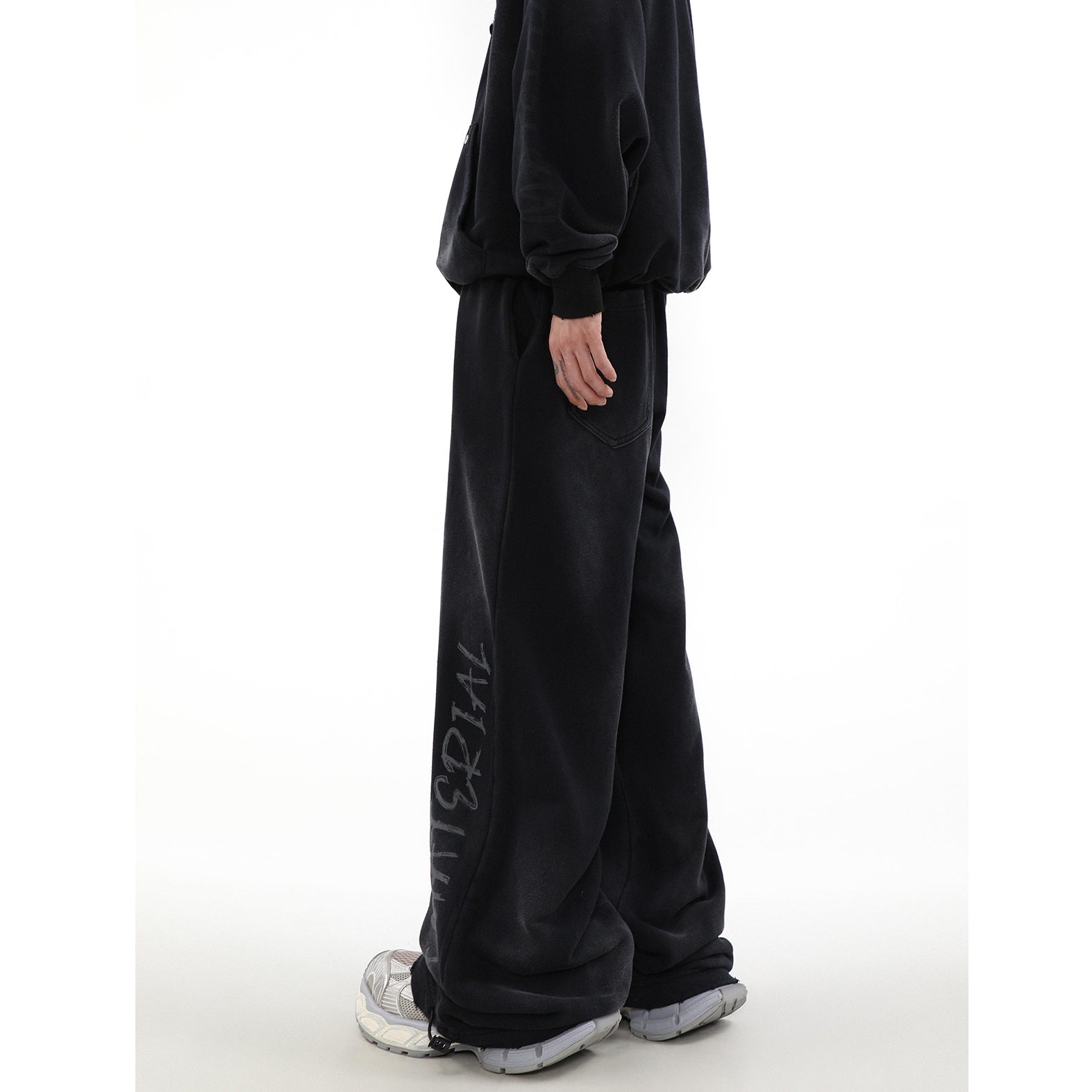 【上下別売り】Street Rubbing Dirty Graffiti Sweat Pants MR026