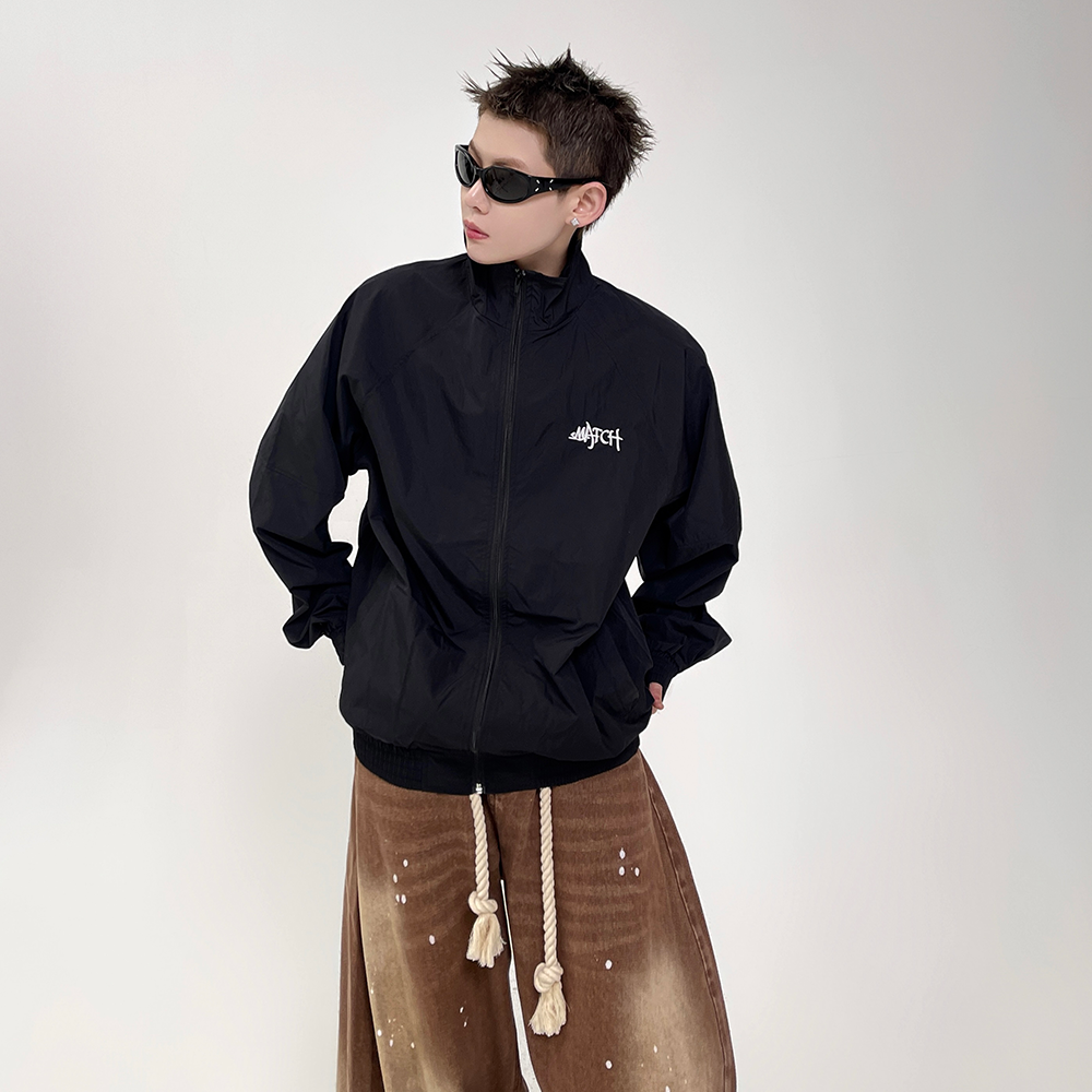 Stand Collar Zipper Light Jacket EAT079