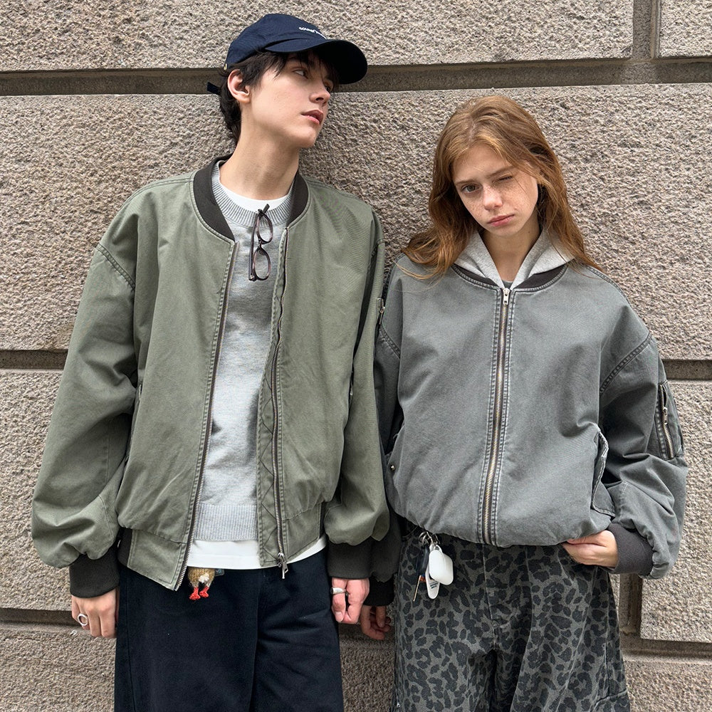 Vintage Distressed Baseball Jacket CM2003