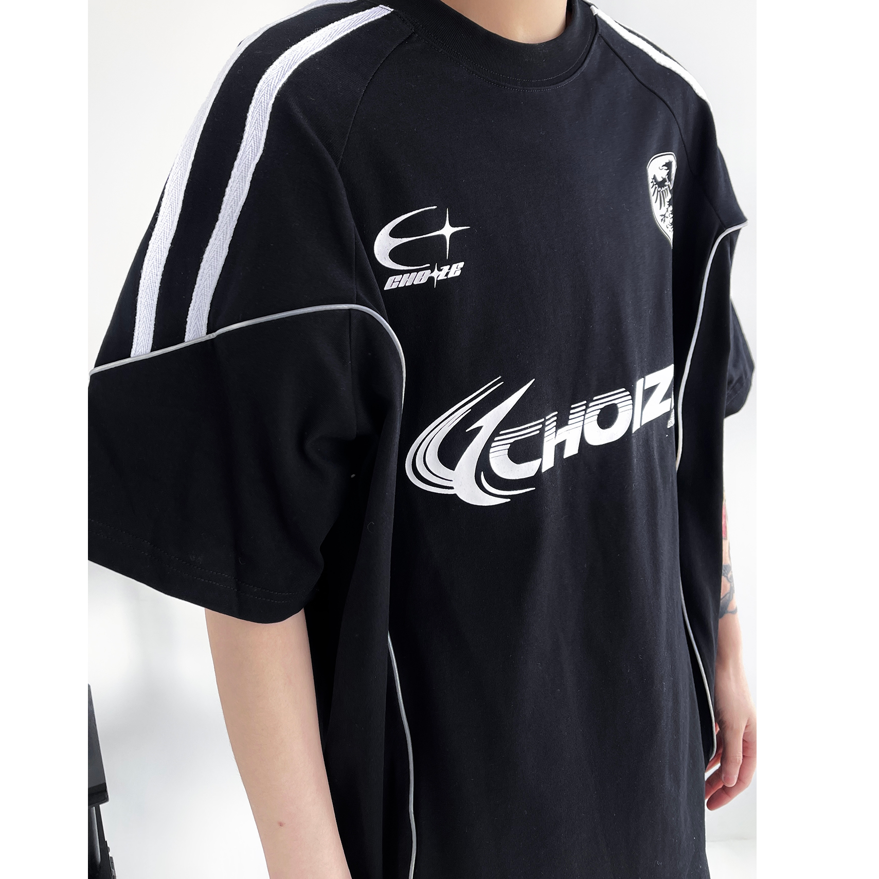 Motorcycle Print Sporty T-shirt EAT004