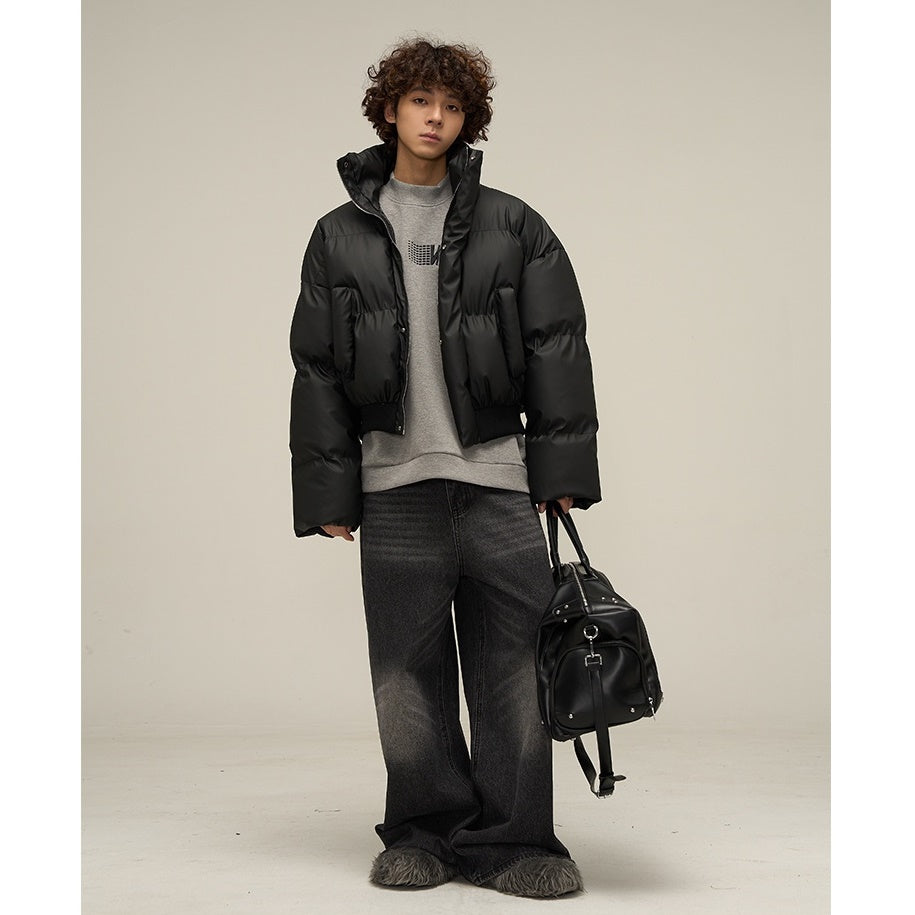 Stand Collar Short Padded Jacket MB7256