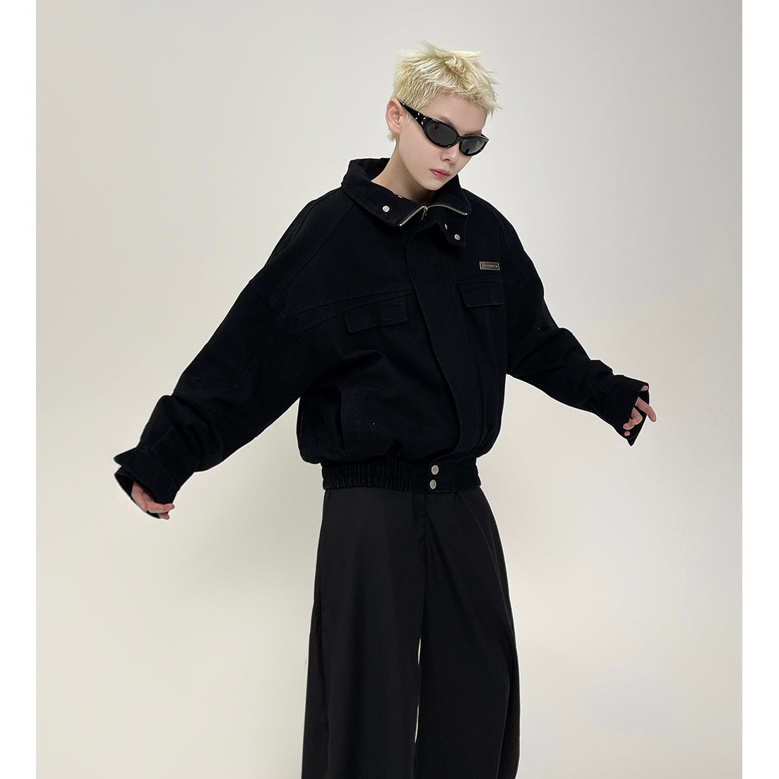 Heavy-duty Vintage Cropped Jacket EAT063