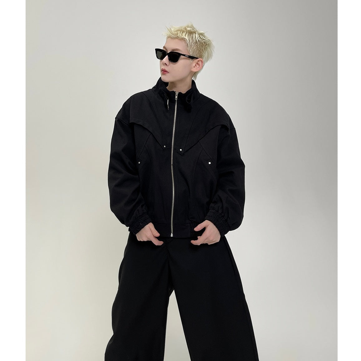 Flyer Deconstructs Design Stand Collar Jacket EAT060