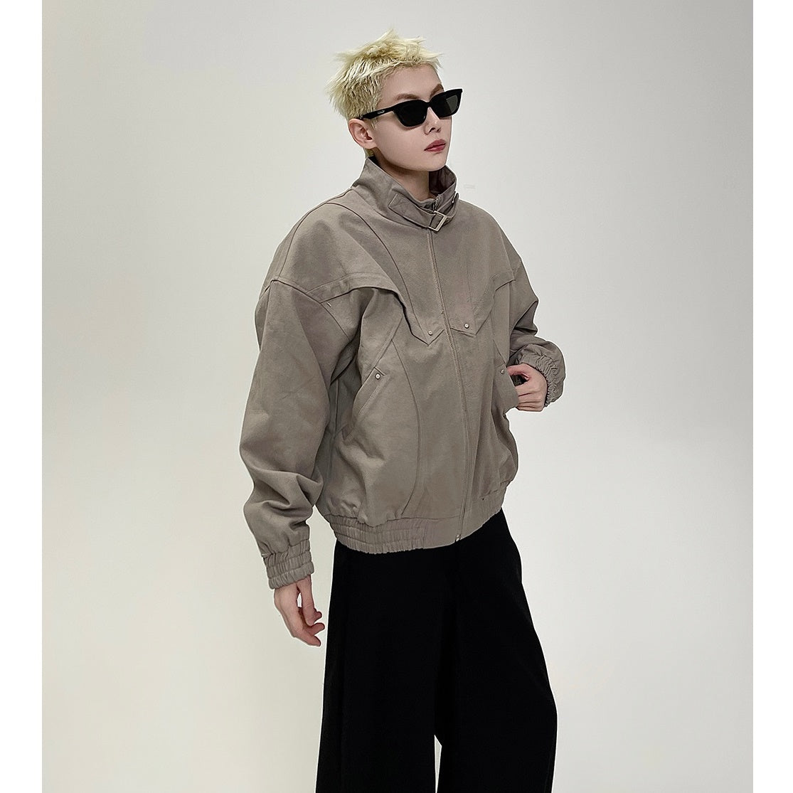 Flyer Deconstructs Design Stand Collar Jacket EAT060