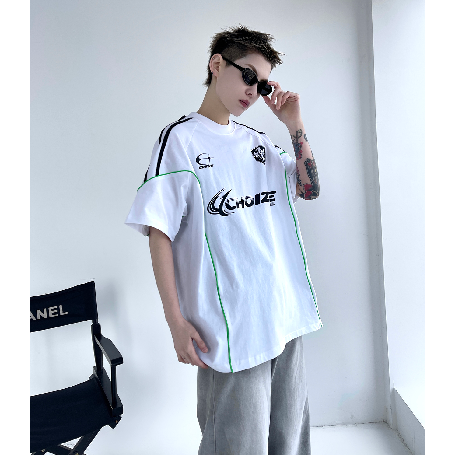Motorcycle Print Sporty T-shirt EAT004