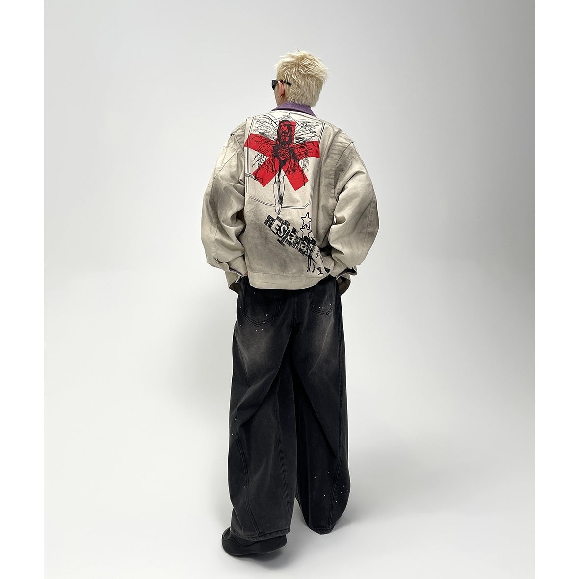 Spray Paint Graffiti Dirty Jacket EAT071