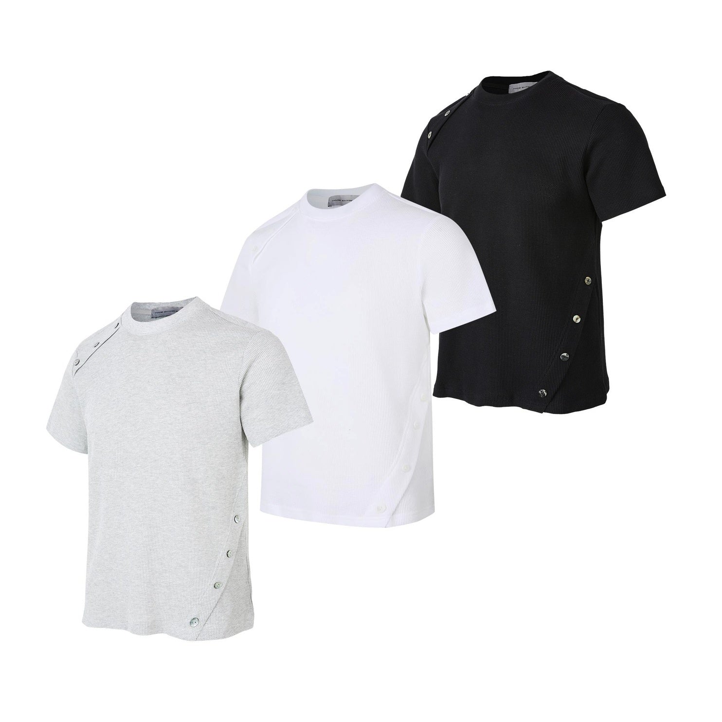 Button Embellishment Small Fit T-shirt EAT132