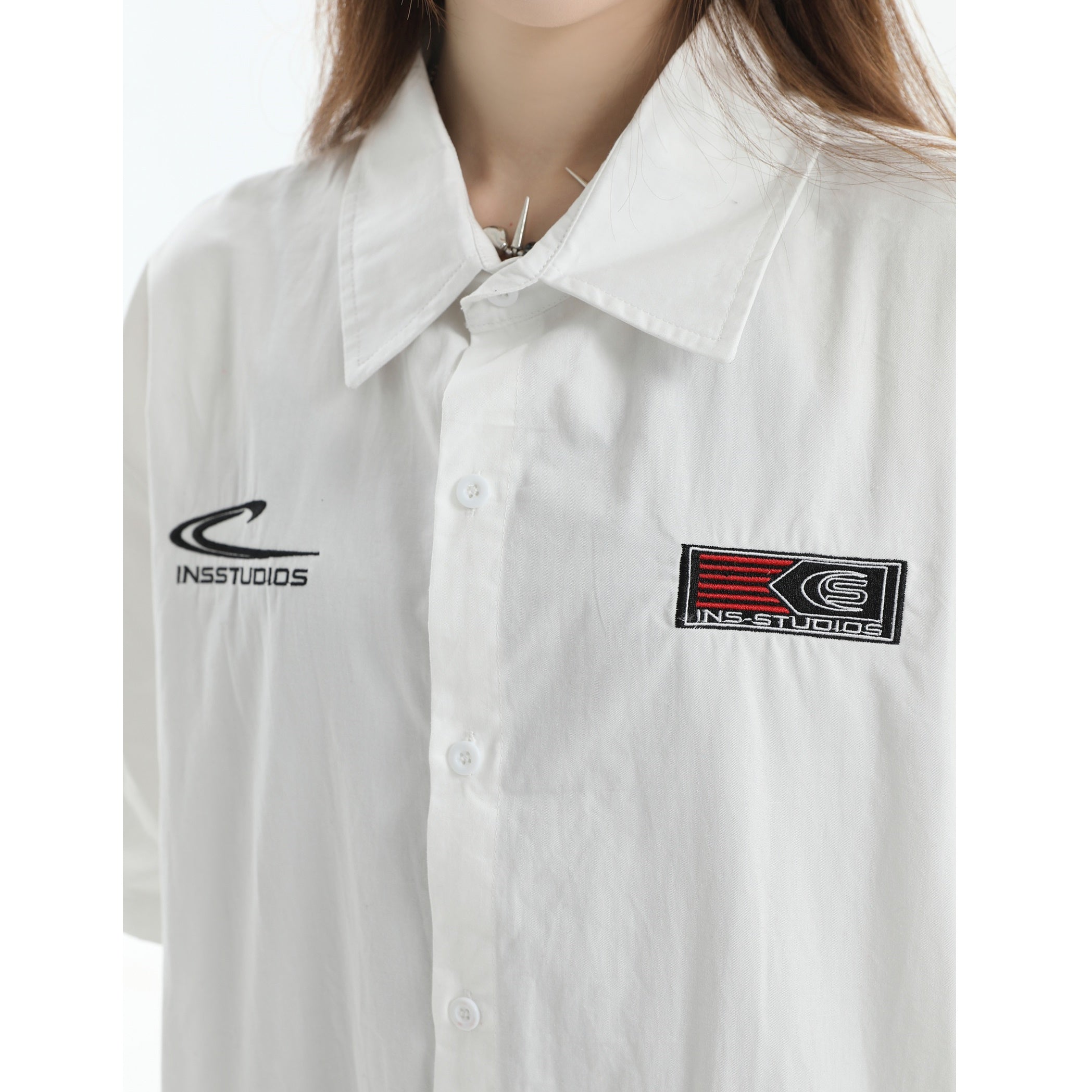 Three-Bar Stitched Racing Style Shirt IN7048