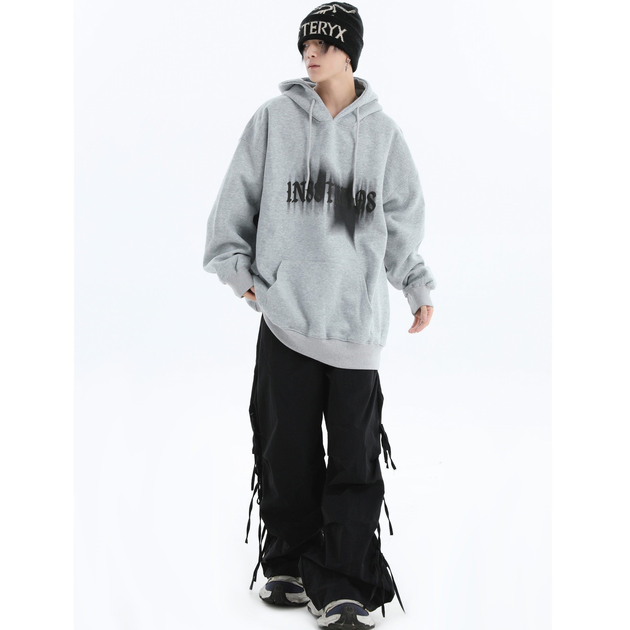 Logo Embroidery Side Bow Casual Pants IN7045