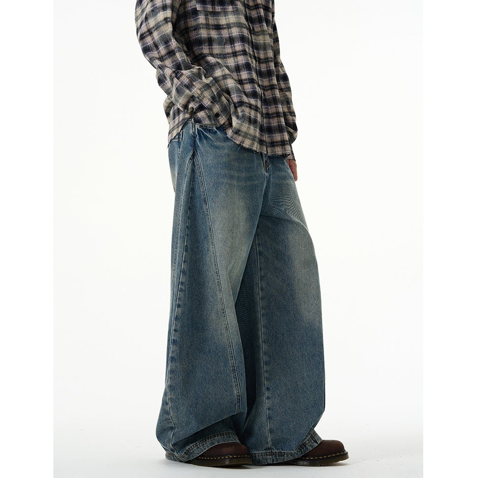 Retro Wash Wide-leg Curve Jeans MB7035