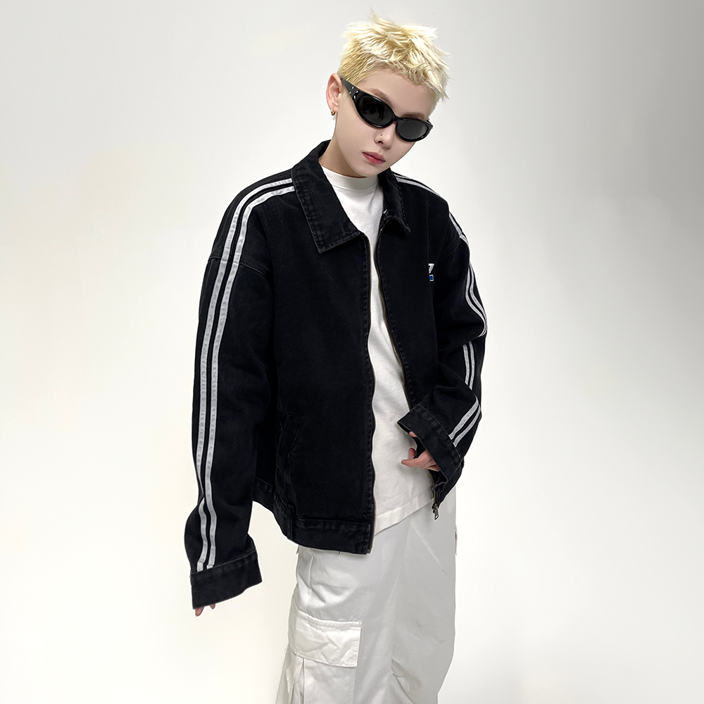 Wash Denim Zip-up Jacket EAT069