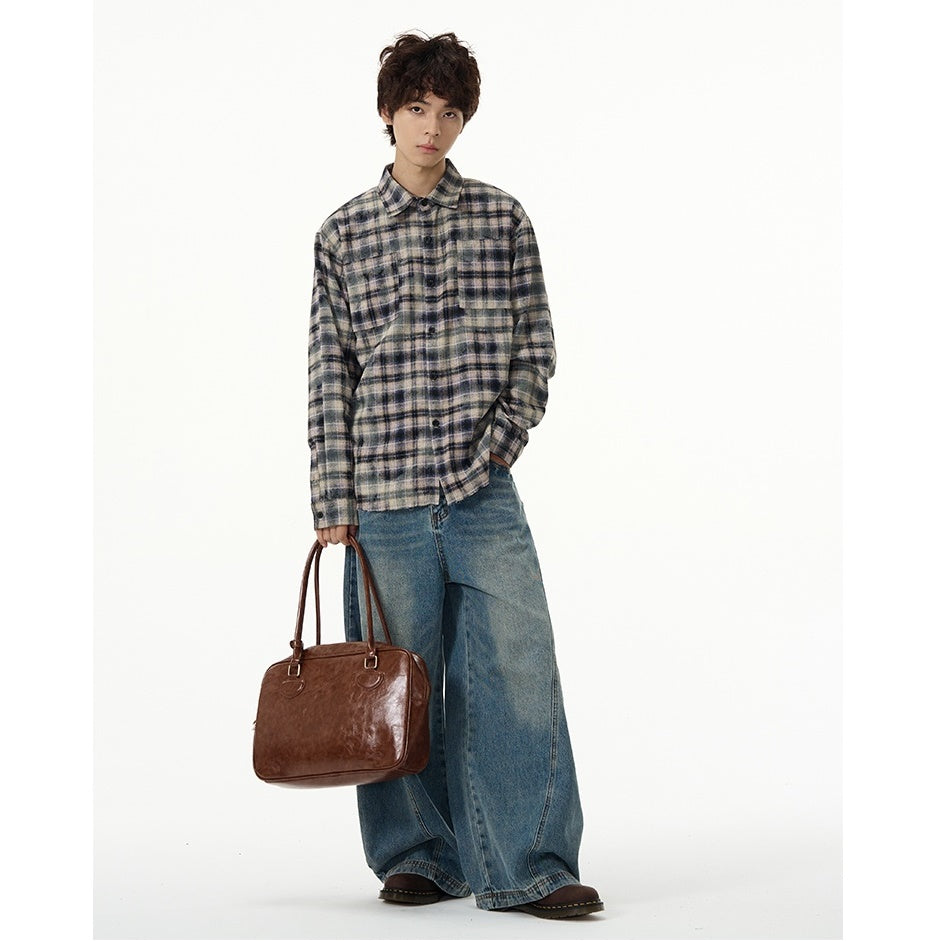 Retro Wash Wide-leg Curve Jeans MB7035