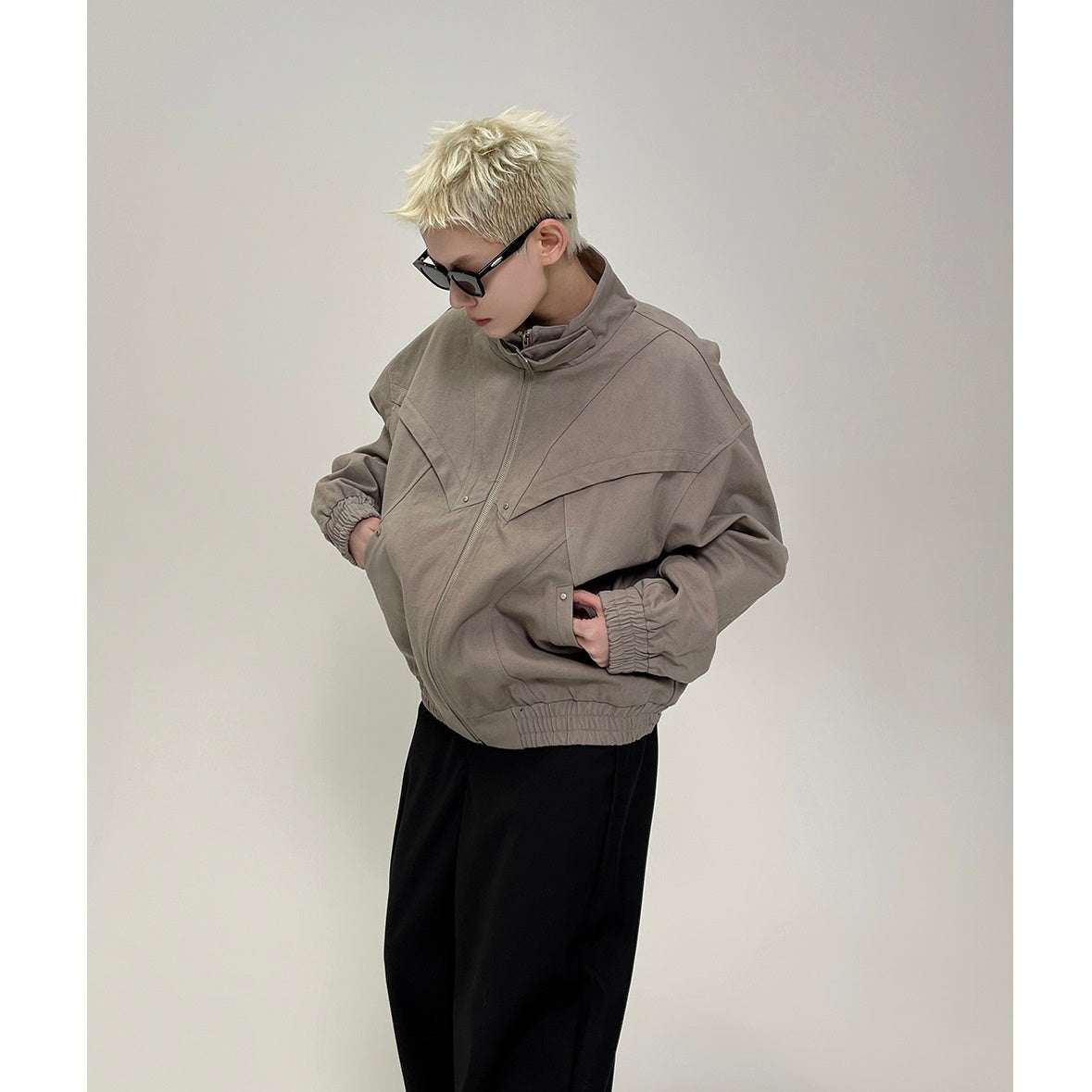 Flyer Deconstructs Design Stand Collar Jacket EAT060