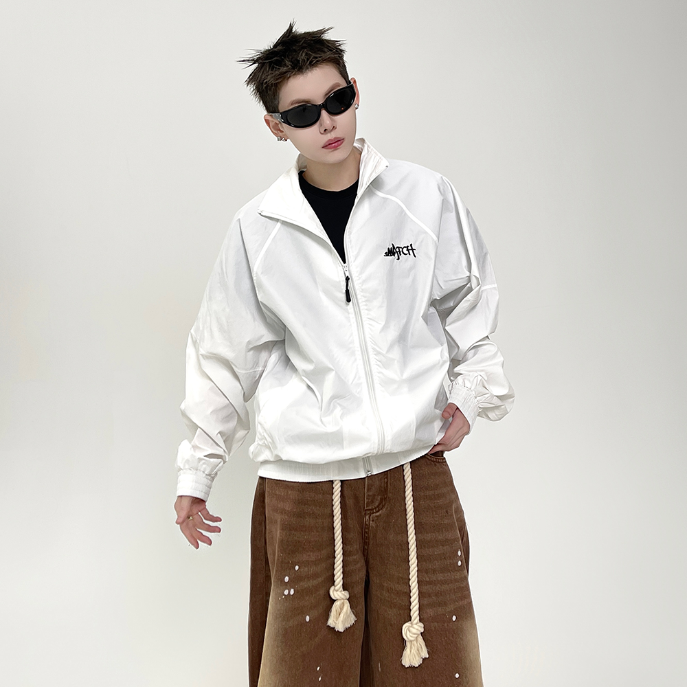 Stand Collar Zipper Light Jacket EAT079