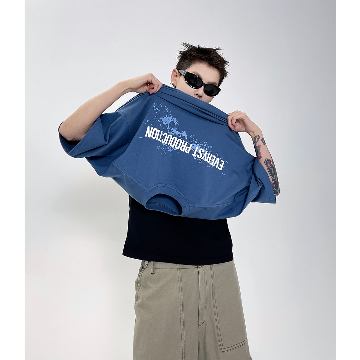 Simple Letter Print T-shirt EAT097