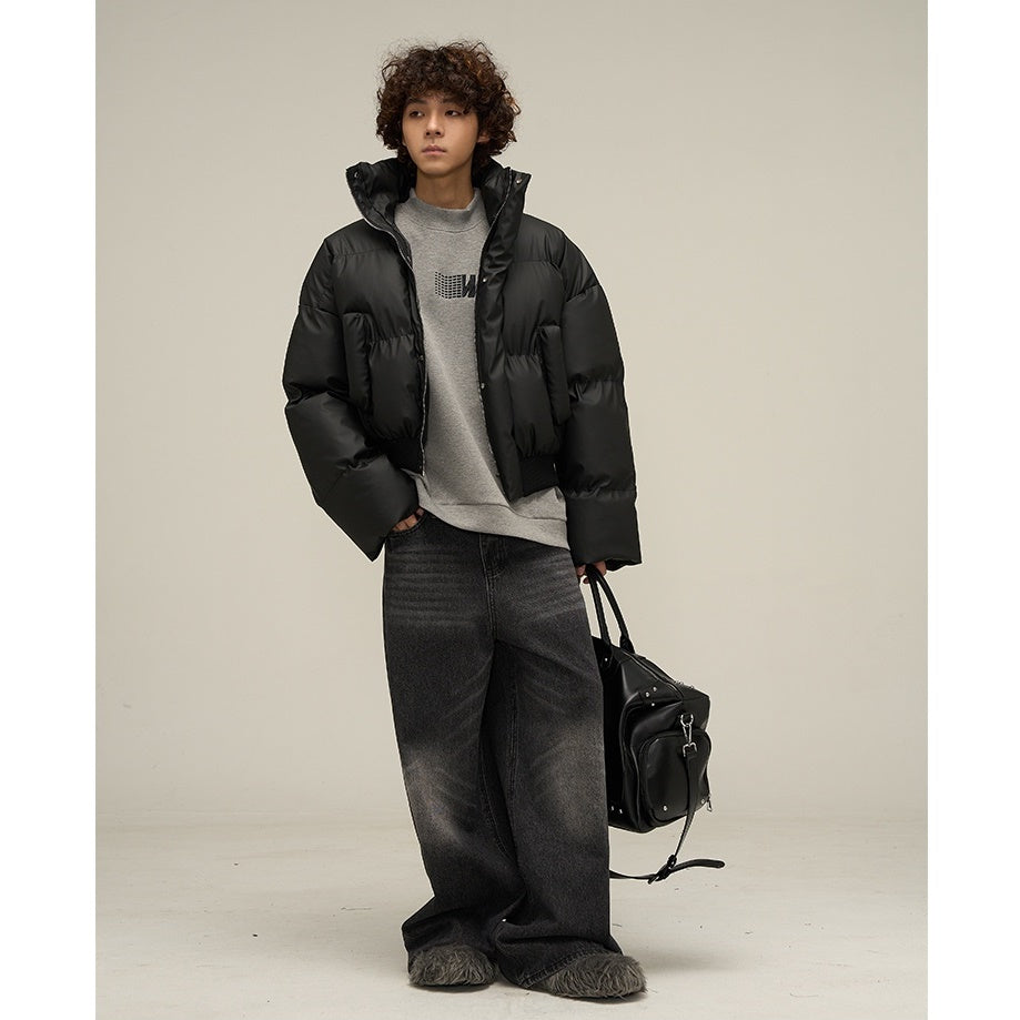 Stand Collar Short Padded Jacket MB7256