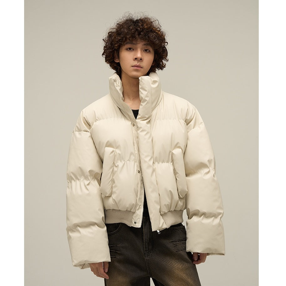 Stand Collar Short Padded Jacket MB7256