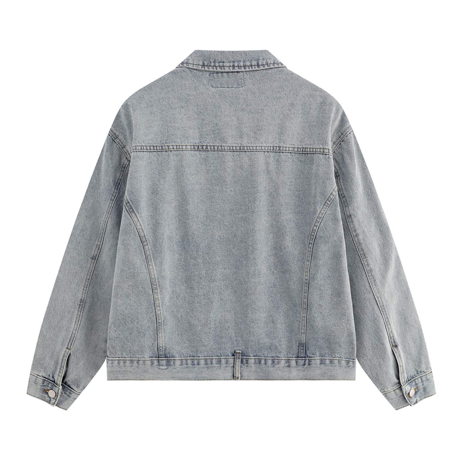 Wash Denim Zip-up Jacket EAT069