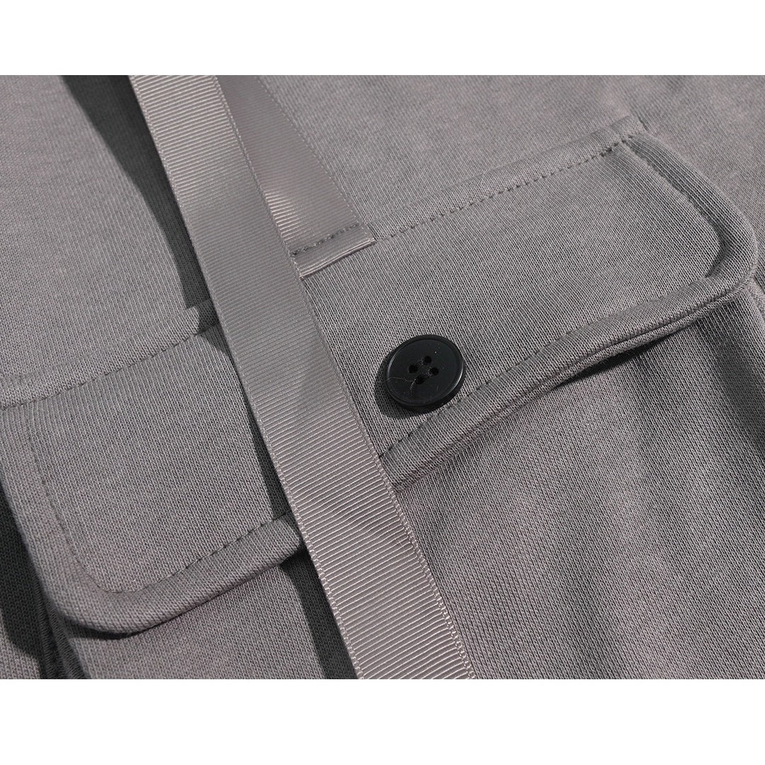 Cape Design Loose Hooded Zip Jacket UU7020