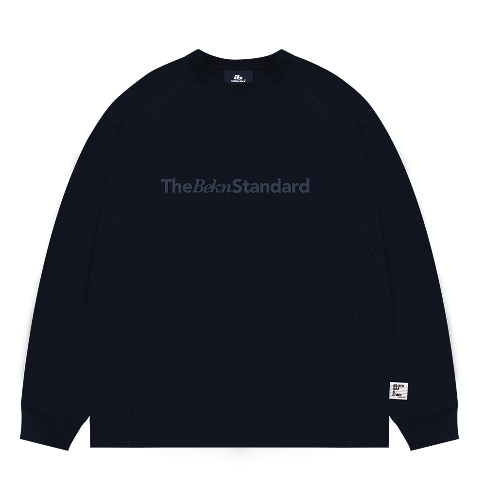 Line Contrast Loose Casual Long Sleeve T-shirt BI2007