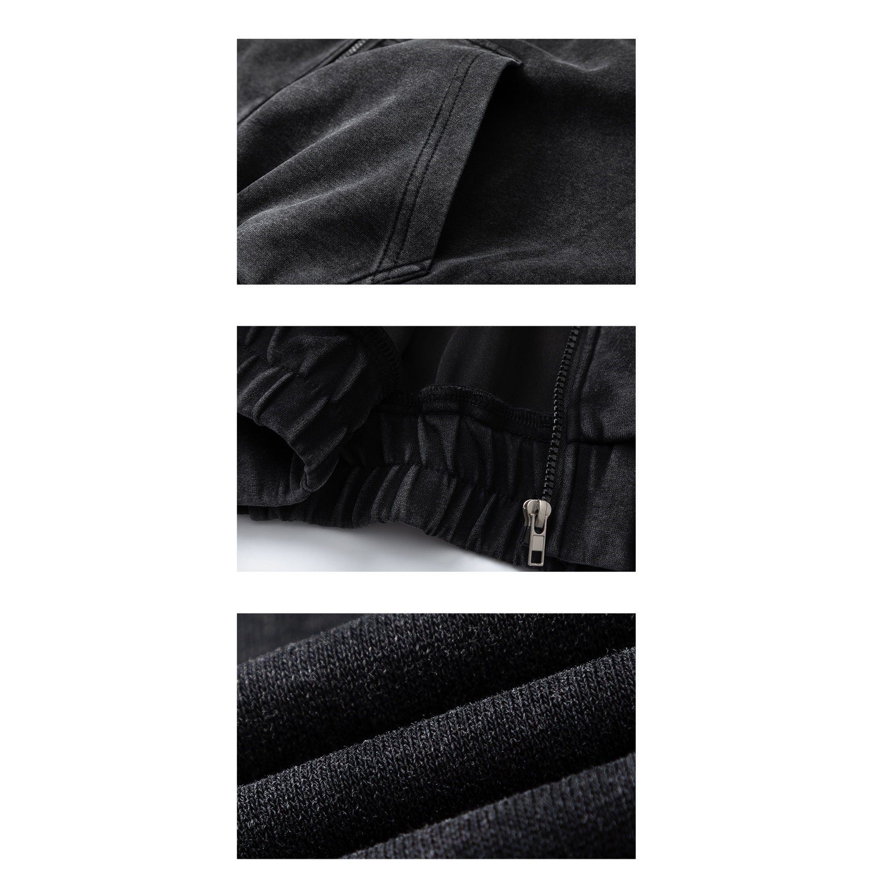 Wash Distressed Embroidery Hooded Jacket MB7230