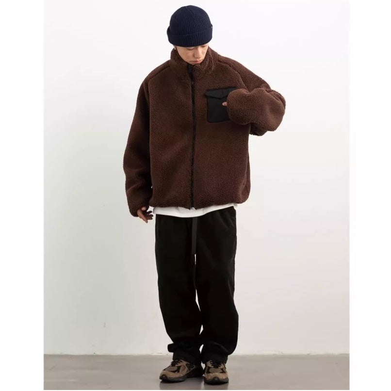 Stand Collar Boa Jacket MB7267
