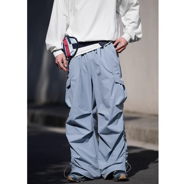Side Gather Parachute Cargo Pants BI2006