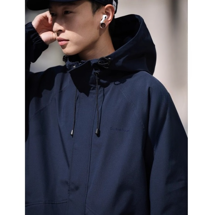 Windproof Simple Hooded Jacket BI2027