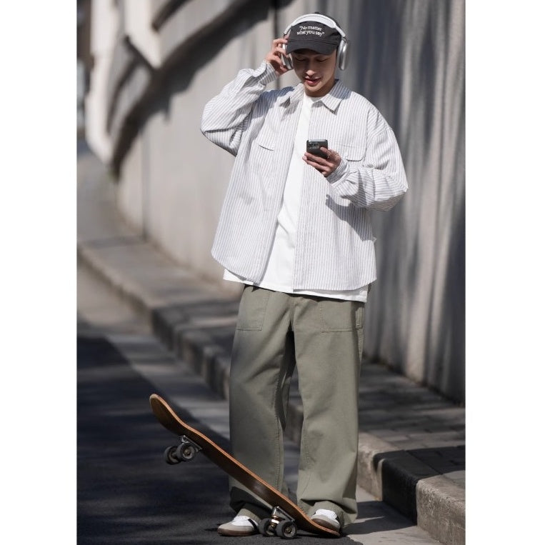 Wide Straight Baker Pants BI2028