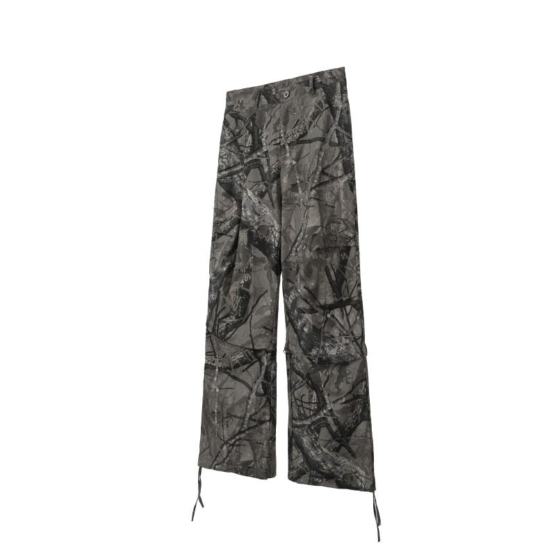 2Way Zip Detachable Loose Cargo Pants MB7149
