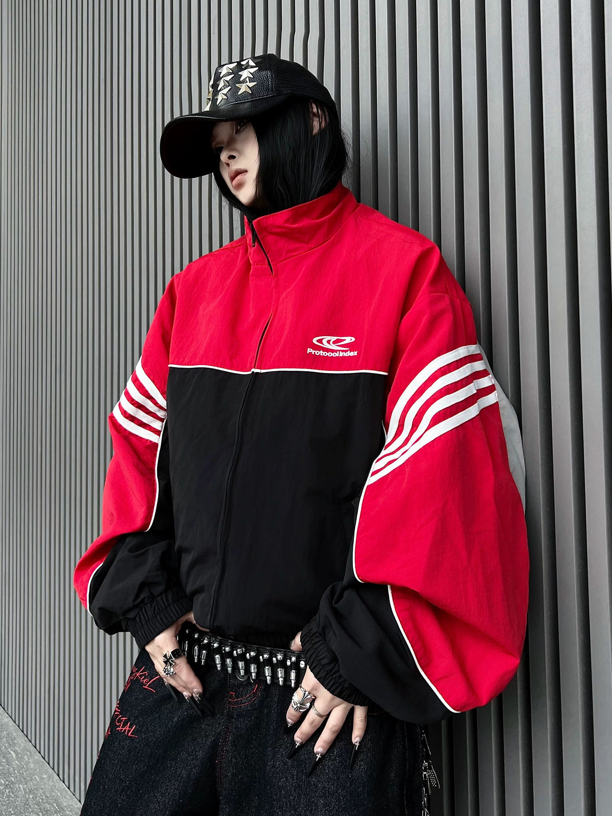 Bicolor Line Design Track Jacket MB7458